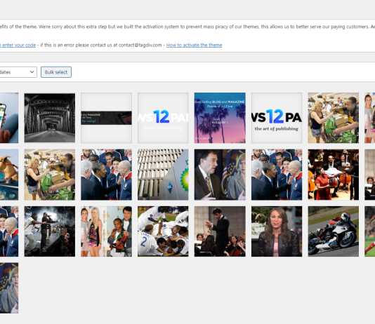 Cara menghapus banyak foto library di WordPress